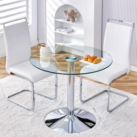 Small Kitchen Nook Tables Plum Pretty Decor & Design Co.french with Making the most of your intimate dining area with the right small round table